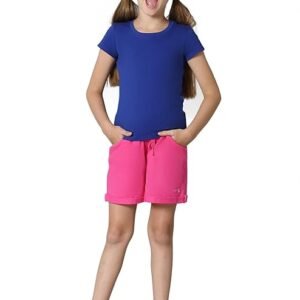 Girl’s Cotton Relaxed Fit T-Shirt (Sodalite Blue)