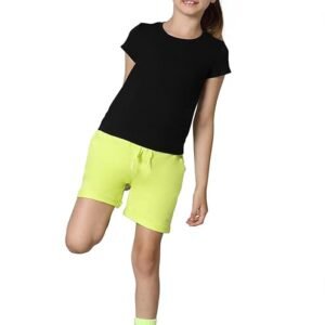 Girl’s Cotton Relaxed Fit T-Shirt (Black)