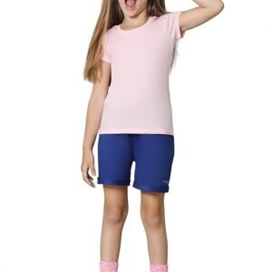 Girl’s Cotton Relaxed Fit T-Shirt (Rose Shadow)