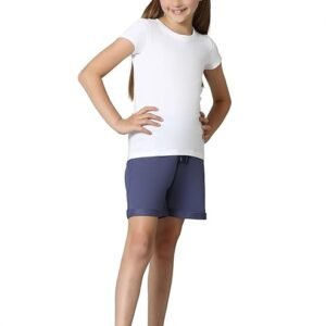 Girl’s Cotton Relaxed Fit T-Shirt (White)