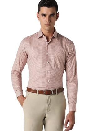 Formal Checkered Shirt for Men| Premium Cotton| Full Sleeves| Slim Fit |Breathable Fabric – Red