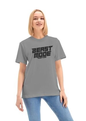 Women’s Boyfriend/Loose Fit Round Neck Half Sleeve Dri-Fit Tshirt (Color Grey)