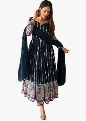 Womens Georgette Anarkali Dress