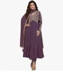 Womens Silk Blend Embroidery Alia Cut Kurta Pant Set with Dupatta