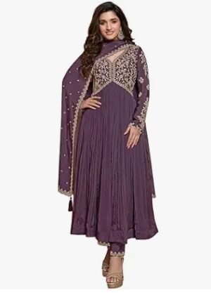 Womens Silk Blend Embroidery Alia Cut Kurta Pant Set with Dupatta
