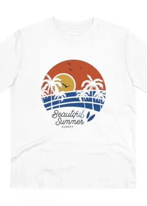 Generic Men's PC Cotton Beautiful Summer Printed T Shirt (Color: White, Thread Count: 180GSM)