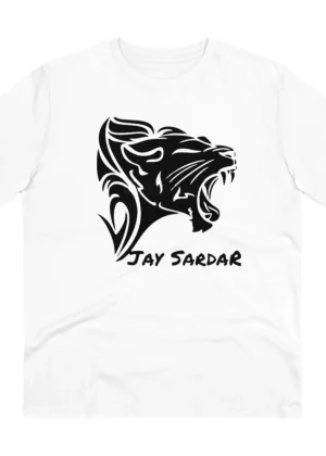 Generic Men's PC Cotton Jay Sardar Printed T Shirt (Color: White, Thread Count: 180GSM)