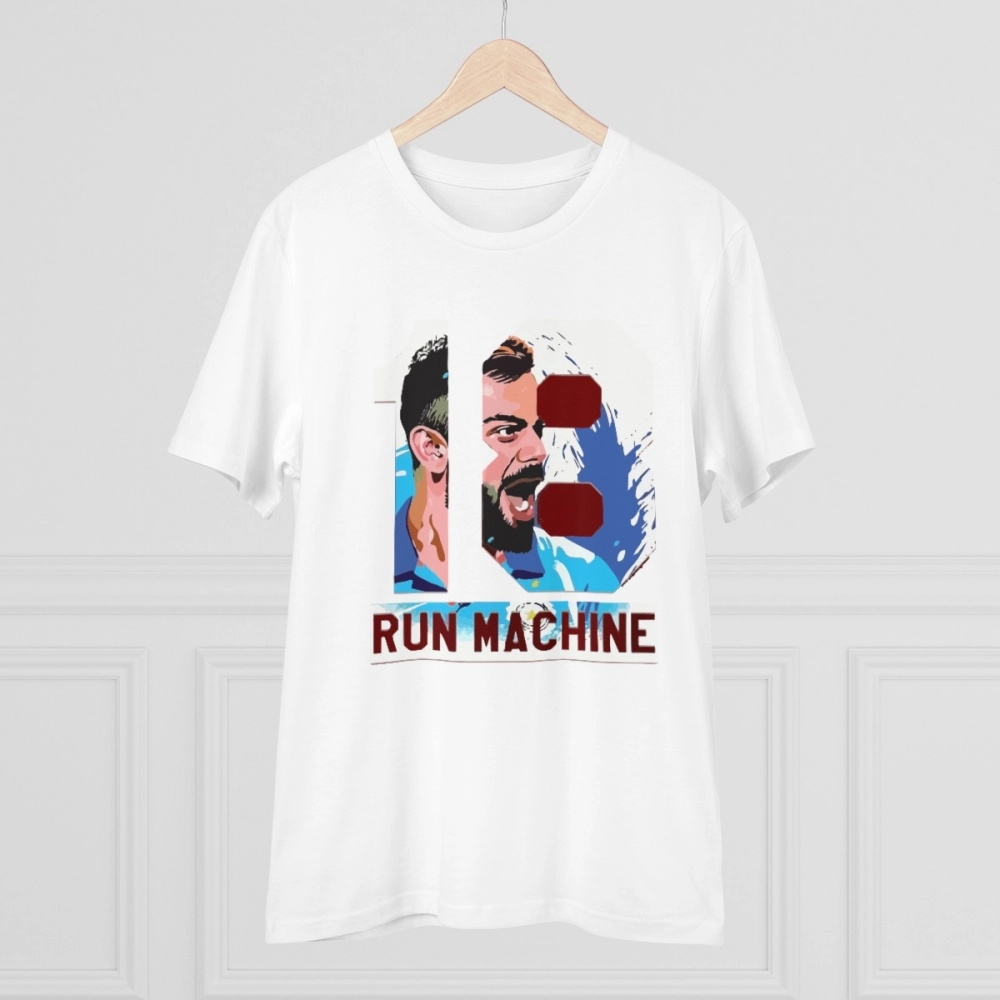 Generic Men's PC Cotton Cricket Design Printed T Shirt (Color: White, Thread Count: 180GSM) - Image 5