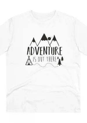 Generic Men's PC Cotton Explore The Unseen Printed T Shirt (Color: White, Thread Count: 180GSM)