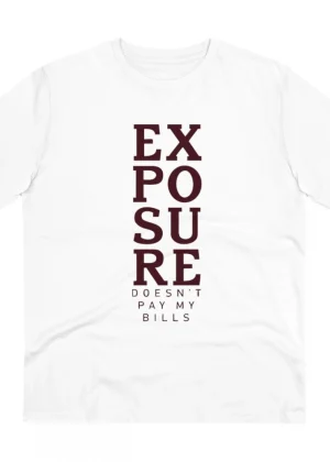 Generic Men's PC Cotton Exposure Printed T Shirt (Color: White, Thread Count: 180GSM)