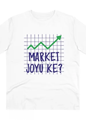 Generic Men's PC Cotton Market Joyu Che Printed T Shirt (Color: White, Thread Count: 180GSM)