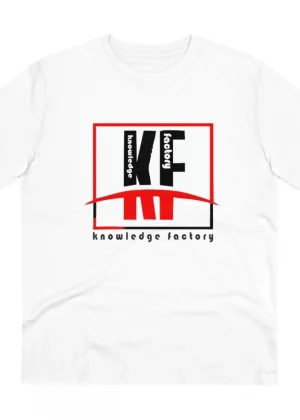 Generic Men's PC Cotton Knowledge Factory Printed T Shirt (Color: White, Thread Count: 180GSM)