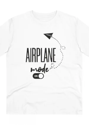 Generic Men's PC Cotton Explore The Unseen Printed T Shirt (Color: White, Thread Count: 180GSM)
