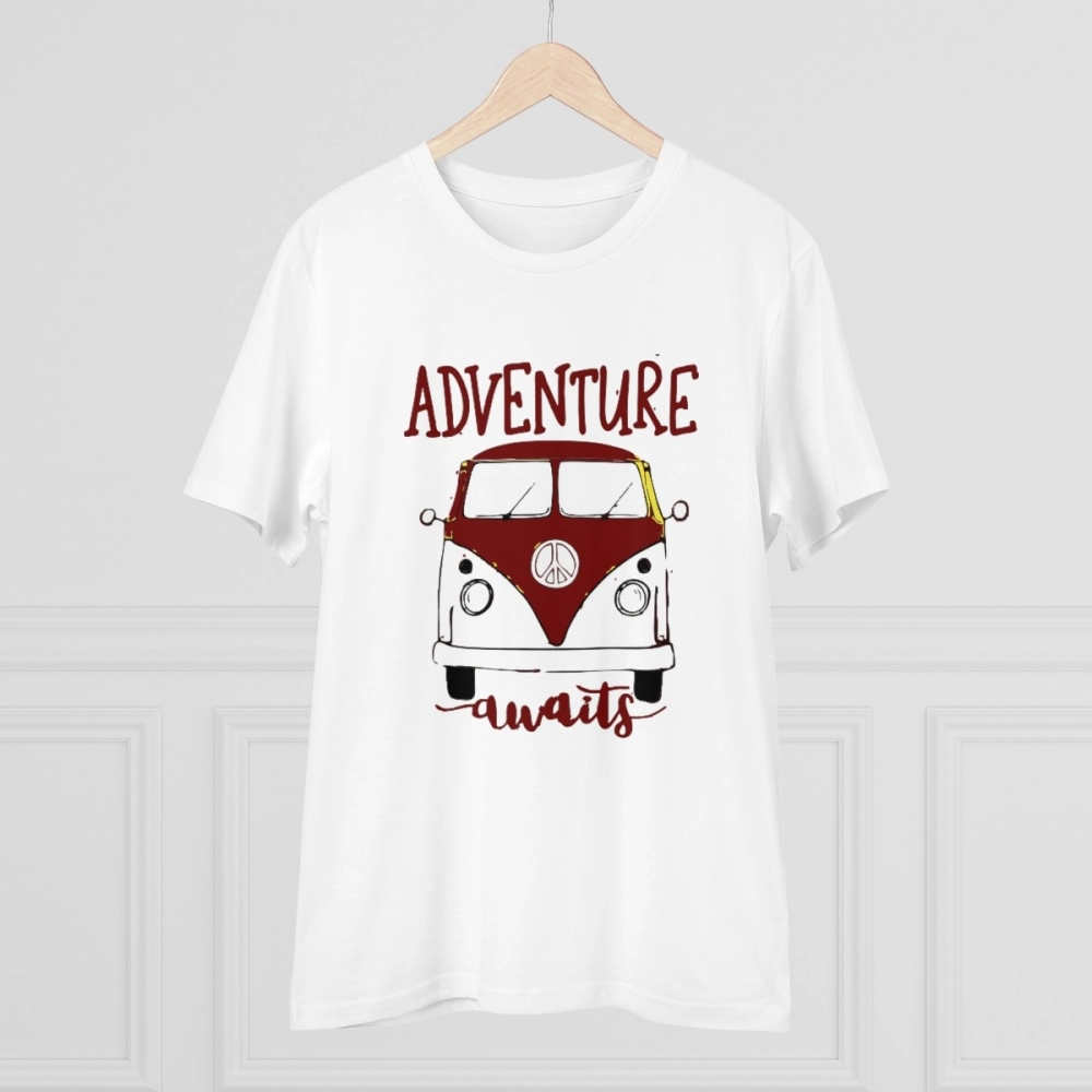 Generic Men's PC Cotton Explore The Unseen Printed T Shirt (Color: White, Thread Count: 180GSM) - Image 5