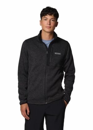 Columbia Mens Jacket  Leather Hooded Motorcycle Jacket